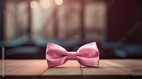 table pink bow tie