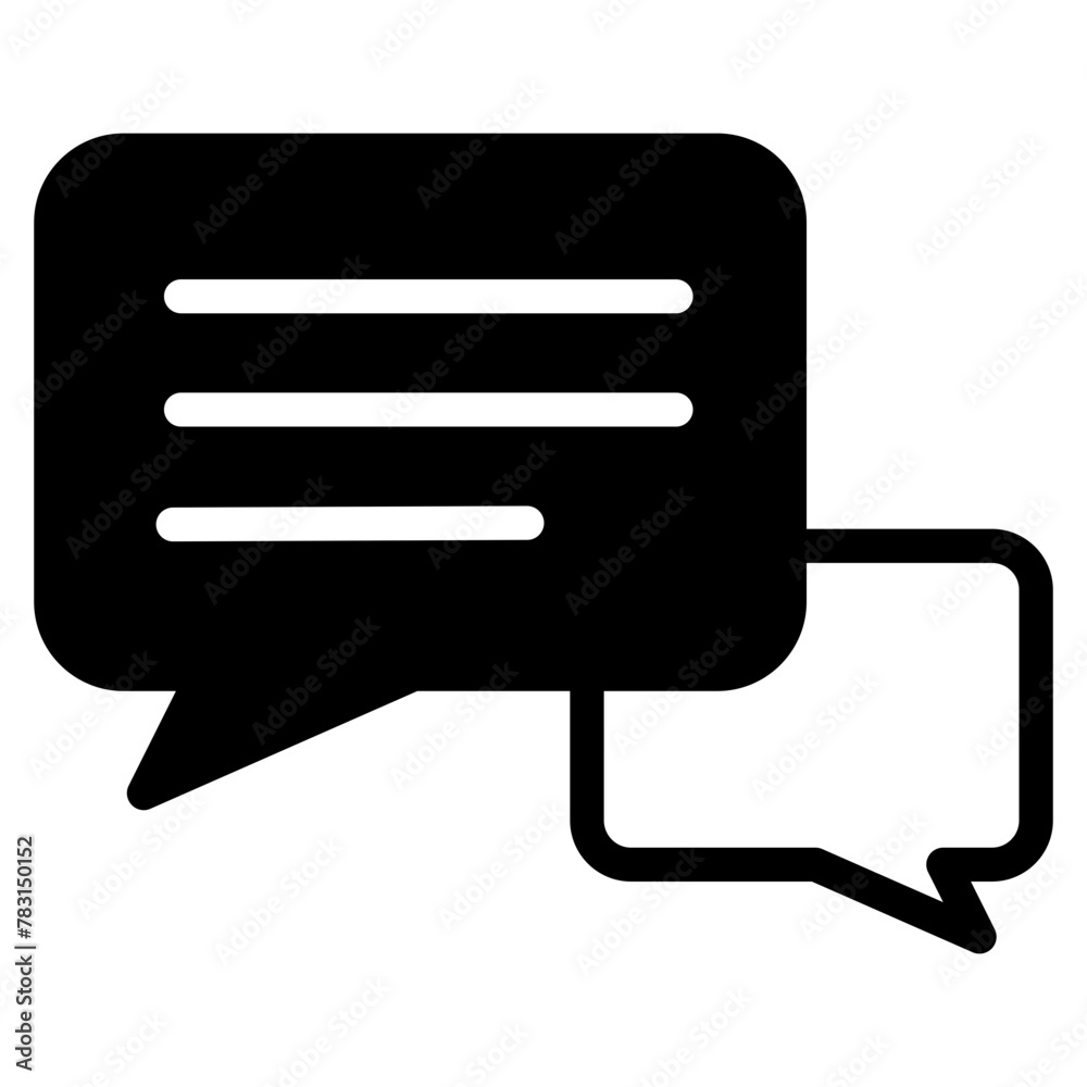 Chat vector icon. Talk speech bubble icon Chat vector icon. Talk speech bubble icon