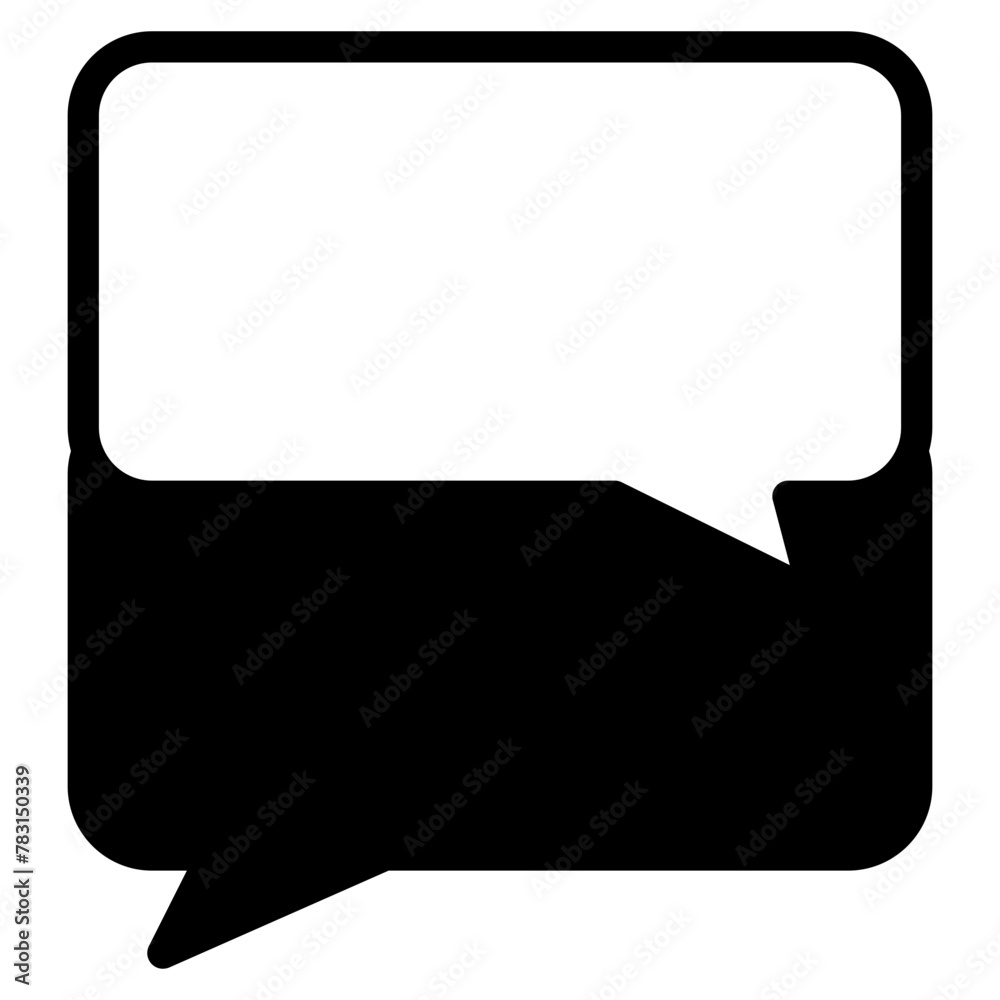 Chat vector icon. Talk  speech bubble icon