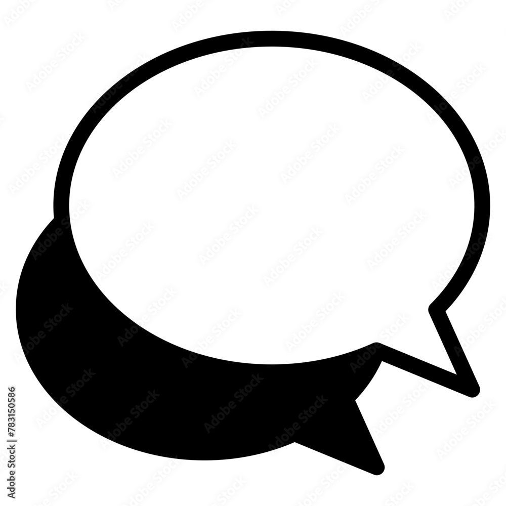 Chat vector icon. Talk speech bubble icon Chat vector icon. Talk speech bubble icon