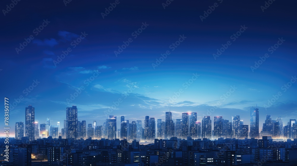 Fototapeta premium dusk background elements blue