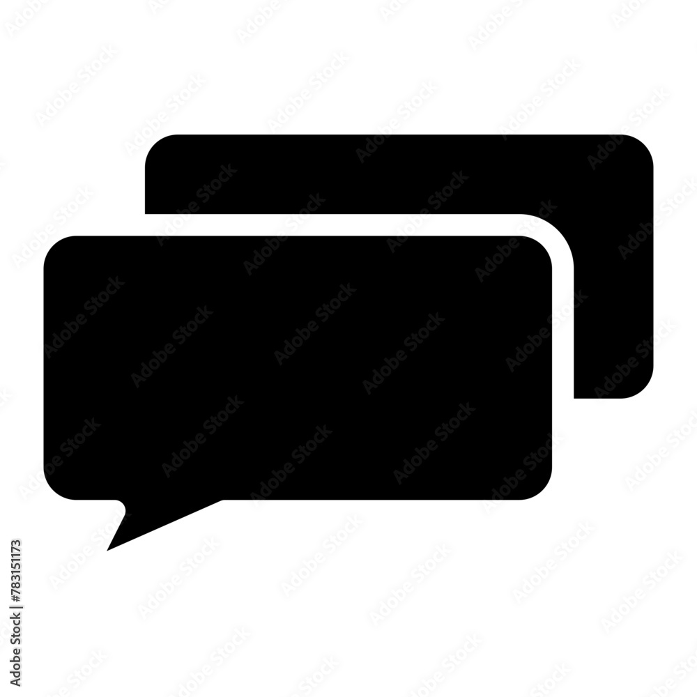 Chat vector icon. Talk speech bubble icon Chat vector icon. Talk speech bubble icon
