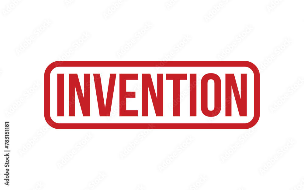 Red Invention Rubber Stamp Seal Vector Red Invention Rubber Stamp Seal Vector