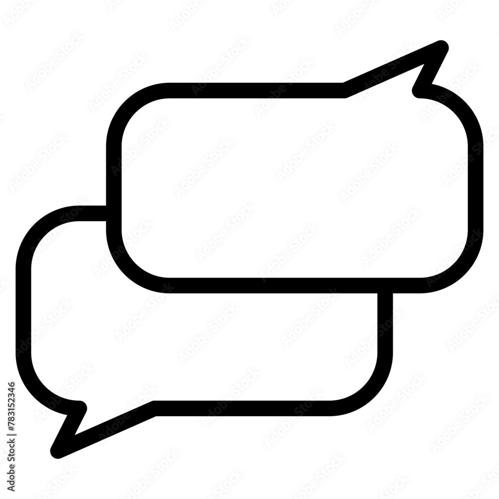 Chat vector icon. Talk speech bubble icon Chat vector icon. Talk speech bubble icon