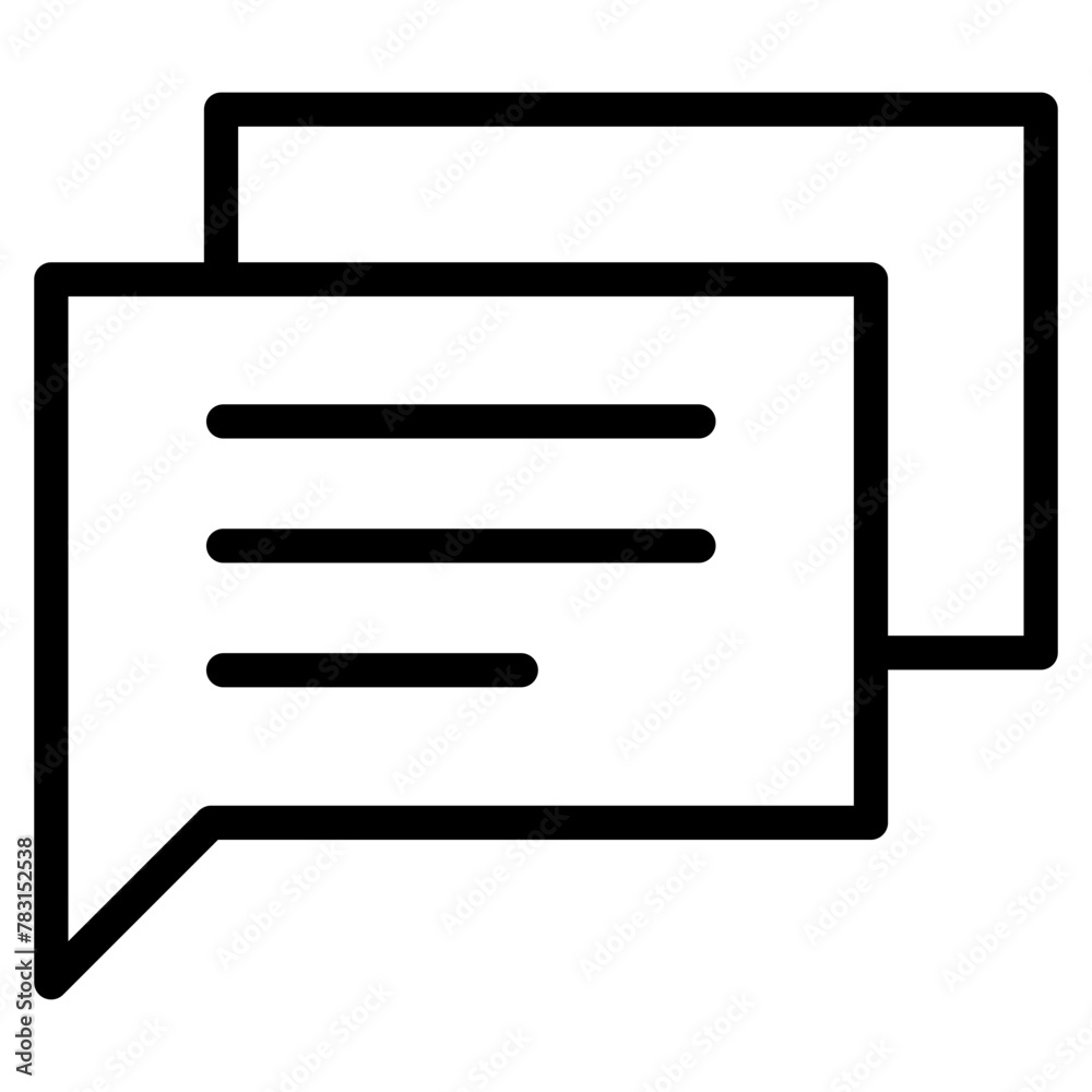 Chat vector icon. Talk speech bubble icon Chat vector icon. Talk speech bubble icon