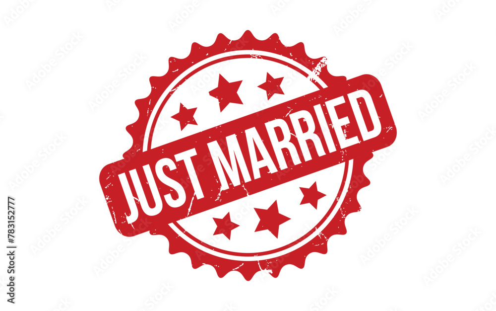 Just Married rubber grunge stamp seal vector Just Married rubber grunge stamp seal vector