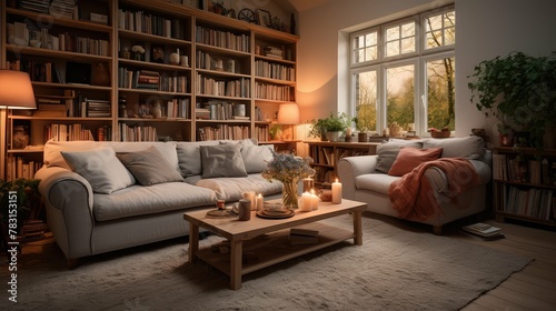 chic blurred country home interior © vectorwin