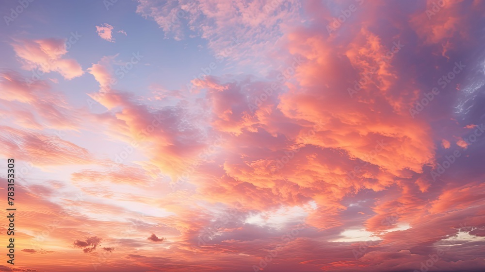 wispy golden sunset clouds