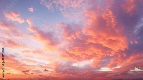 wispy golden sunset clouds © vectorwin