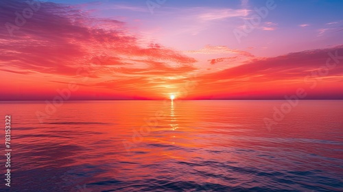 rise sun orange sky photo