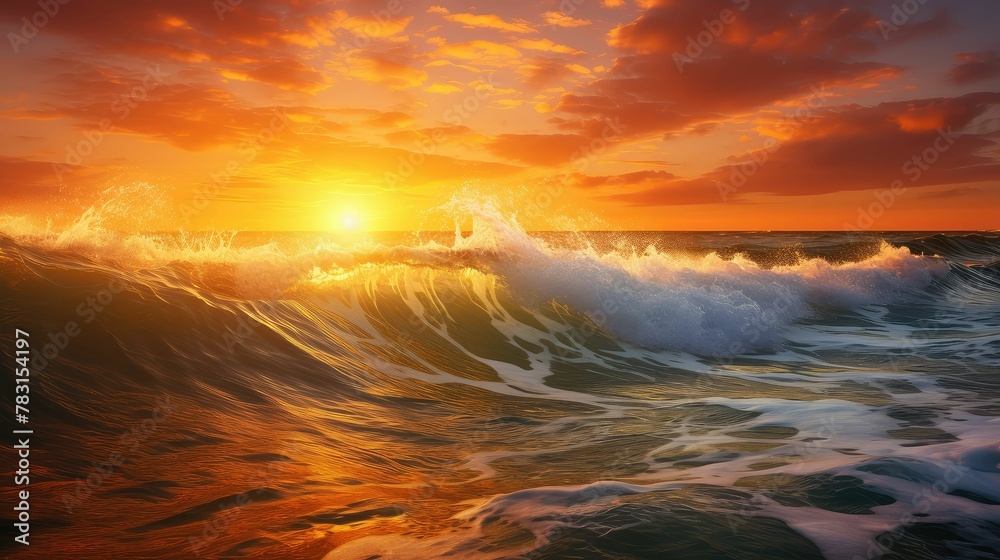 Obraz premium mesmerizing yellow waves