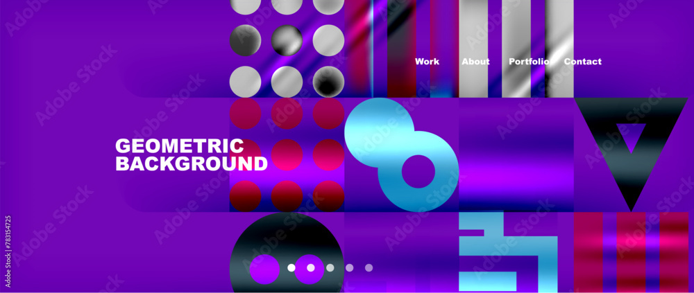 a purple background with geometric shapes on it a purple background with geometric shapes on it
