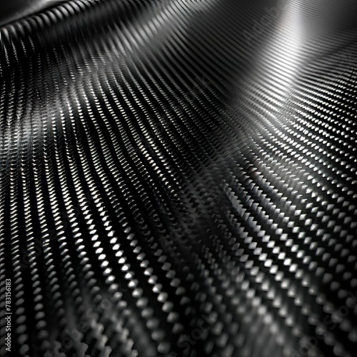 High-resolution 3D carbon fiber texture  showcasing the weave and glossy finish  perfect for modern design backgrounds