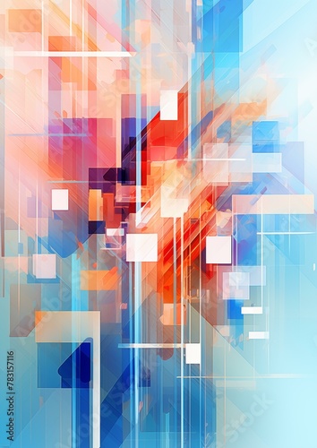Abstract visuals background, vibrant color decoration light wallpaper brochure