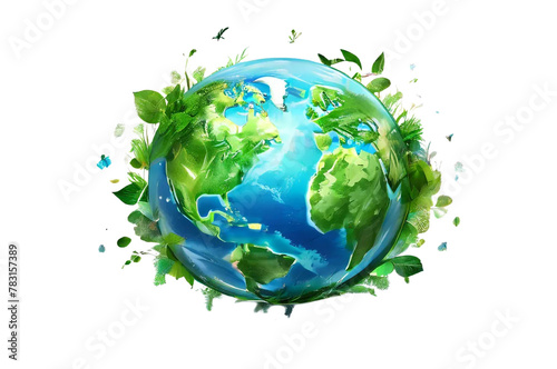 green planet earth transparent background  © sameera