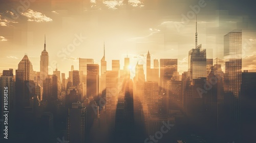 city sun light leak
