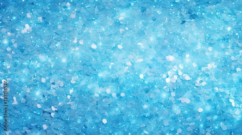 scattered light blue glitter background