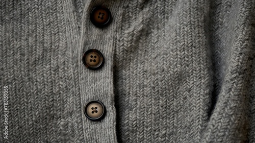 cozy grey button