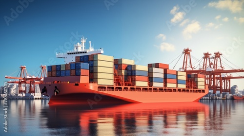 freight forwarding company specializing in maritime cargo logistics provides professional services for efficient and reliable transportation of goods across international waters.
