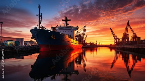 transportation dock Shipyard ship photo