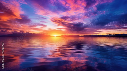 horizon sun orange sky © vectorwin