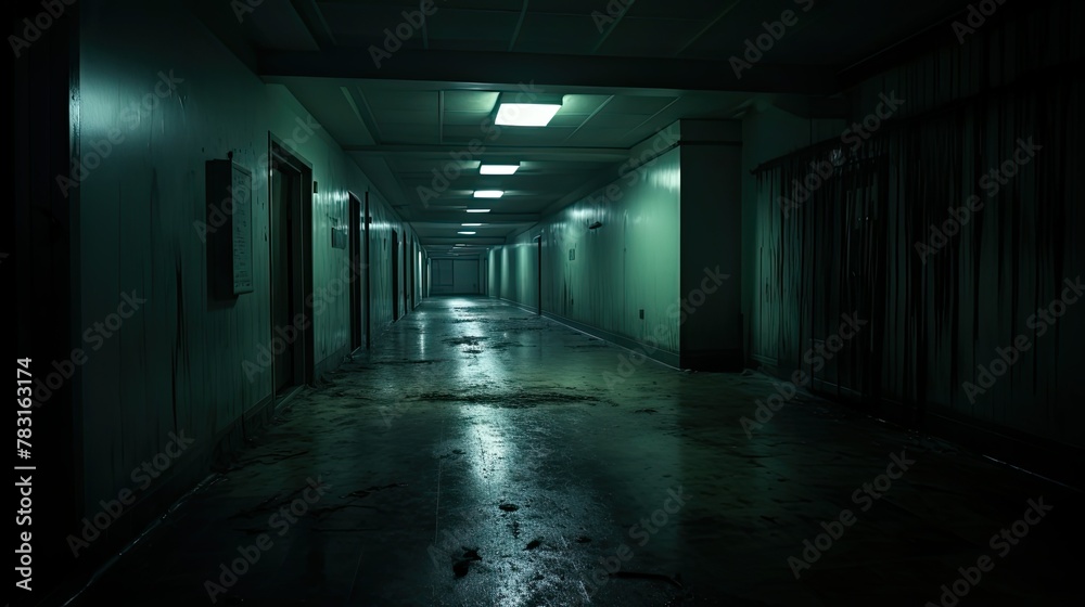 eerie hospital dark