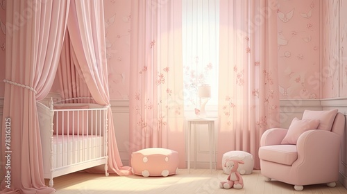 floral pink curtains