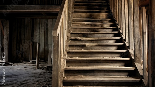 captures old barn interior