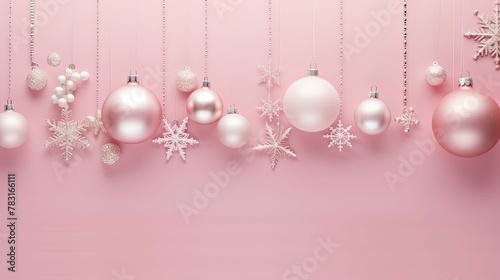 fairy pink background christmas decorations