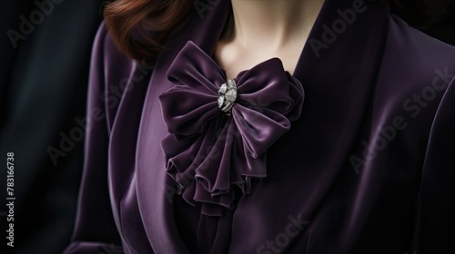 dress purple bow