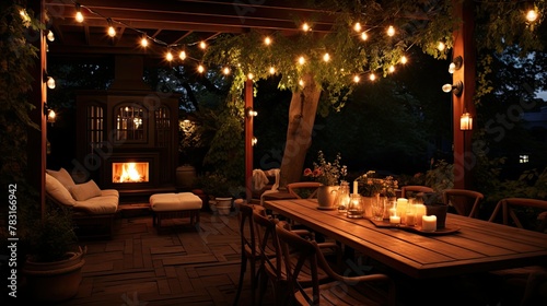 cozy outdoor hanging lights