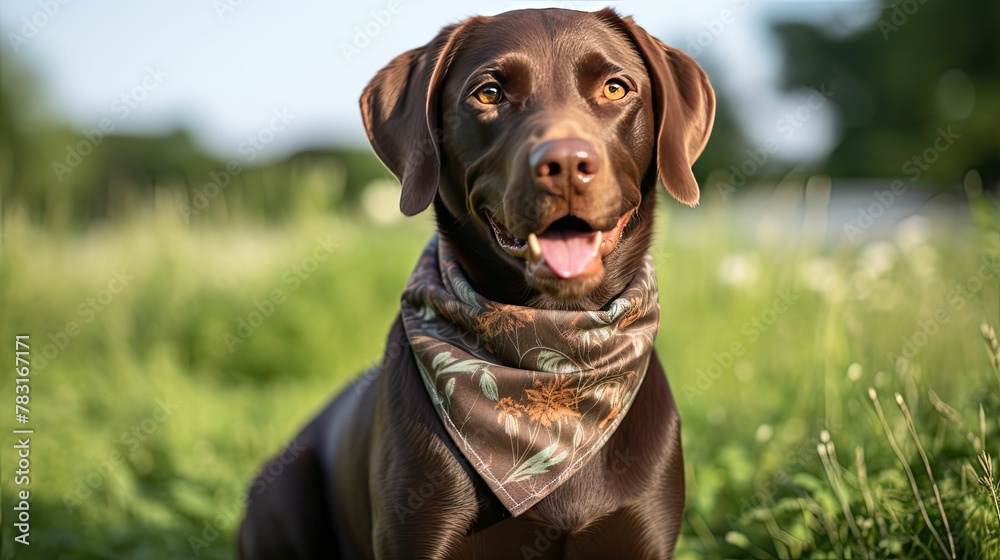 knot brown bandana