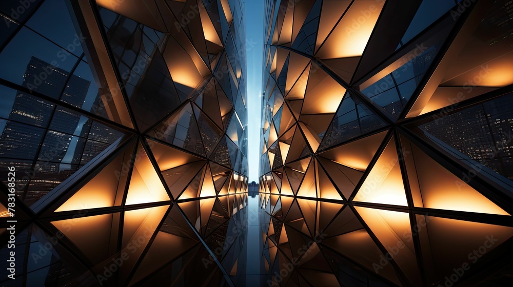 Fototapeta premium panels geometric light