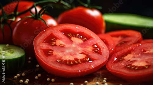 fresh raw tomato red © vectorwin