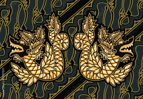 Batik Indonesian: is a technique of wax-resist dyeing applied to whole cloth, or cloth made using this technique originated from Indonesia.