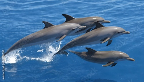 A-Dolphin-Swimming-In-Sync-With-Its-Podmates- 3