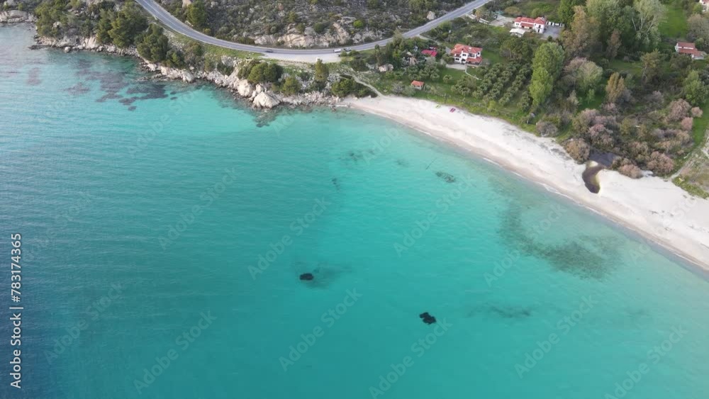 Amazing view of Sithonia coastline near Koviou Beach, Chalkidiki, Central Macedonia, Greece Amazing view of Sithonia coastline near Koviou Beach, Chalkidiki, Central Macedonia, Greece