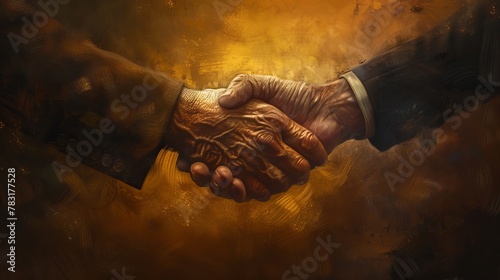 A warm handshake that signifies respect and mutual understanding