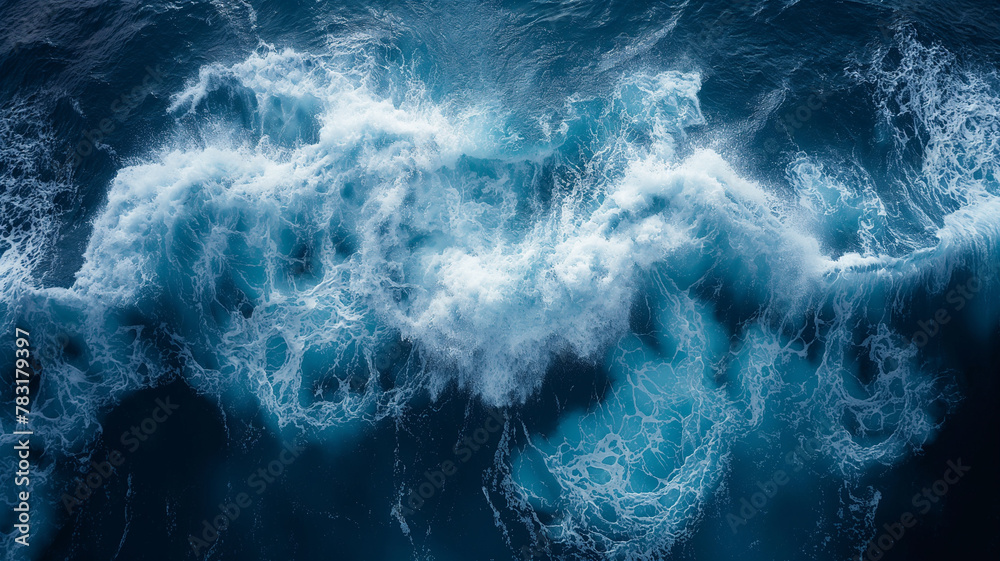 A large wave crashing into the ocean A large wave crashing into the ocean