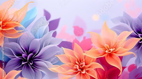 Abstract flower background