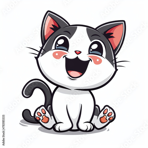 Funny kitty laughing