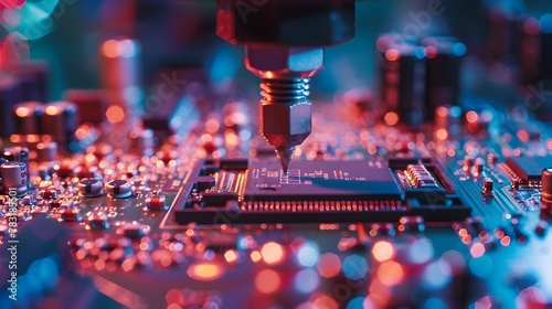 Intricate Circuit Board Assembly by Advanced Machinery with Superhuman Precision