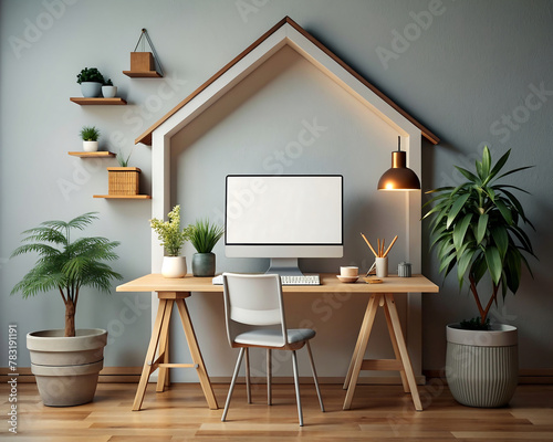 3d rendering of a small office © Wilson