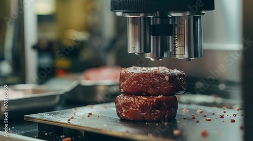 Innovative Plant-Based Meat Under Microscope Exploring Sustainable Nutritional Alternatives photo