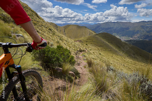 The Sacred Valley of Peru is not only a treasure trove of historical and cultural wonders but also a paradise for outdoor enthusiasts, including mountain bikers. photo