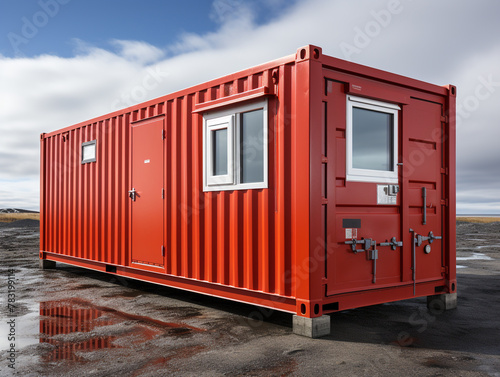 The house is made of a used shipping container that has been modified according to the wishes of the owner. The house is small in size but complete with basic facilities. © Aisyaqilumar