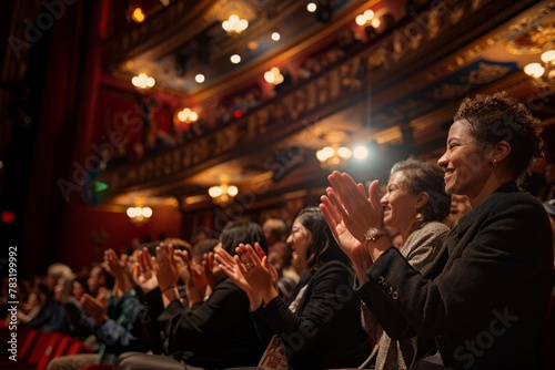 Audience Applauding in Theater
