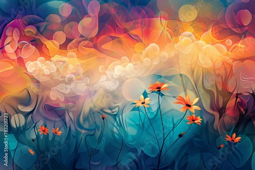 Abstract background for Wildflower Week photo