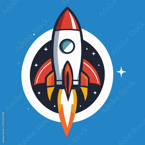 vector isolation, clipart a simple rocket