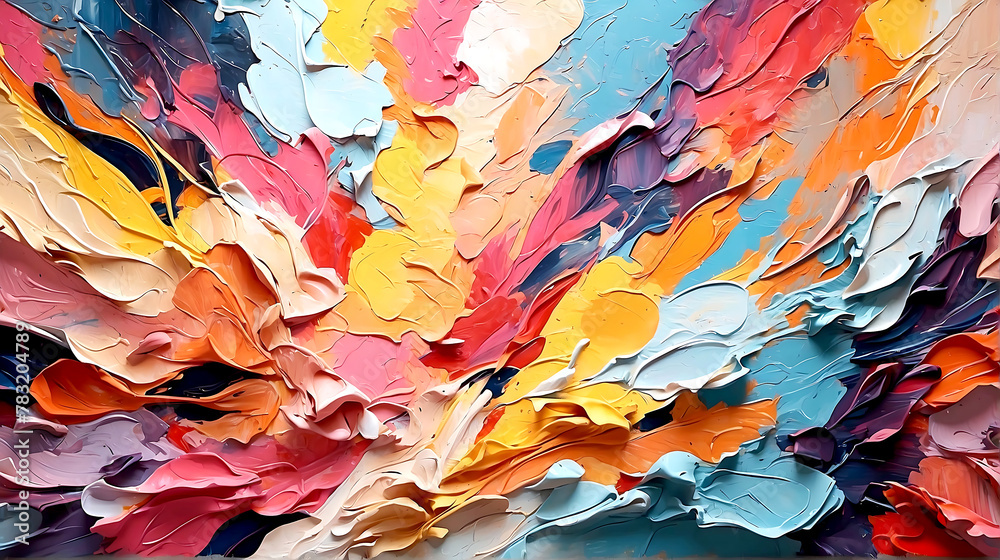 Abstract painting with vibrant colors . Fantasy concept , Illustration painting Abstract painting with vibrant colors . Fantasy concept , Illustration painting